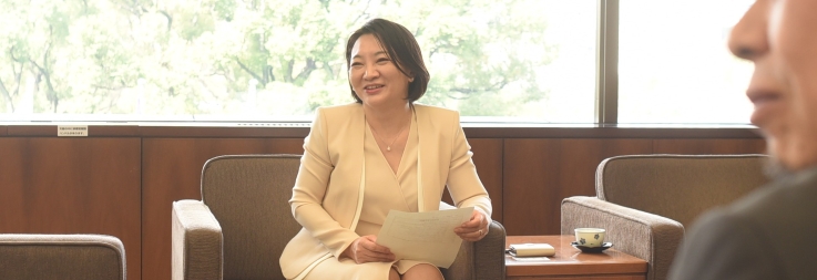 港区長・清家 愛さん